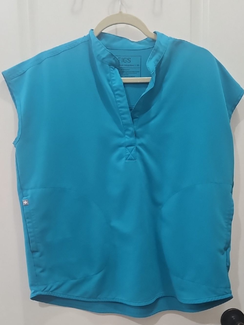 Figs Women's Rafella Teal Scrub Top